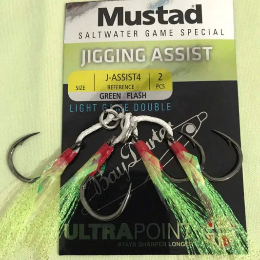 MUSTAD J-ASSIST 4 GREEN FLASH