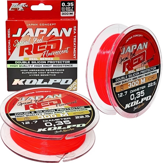 MONOFILO KOLPO SPECIAL REEL RED - BOB DA 300 MT