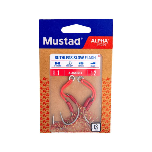 ASSIST HOOK MUSTAD RUTHLESS SLOW FLASH ALPHA POINT