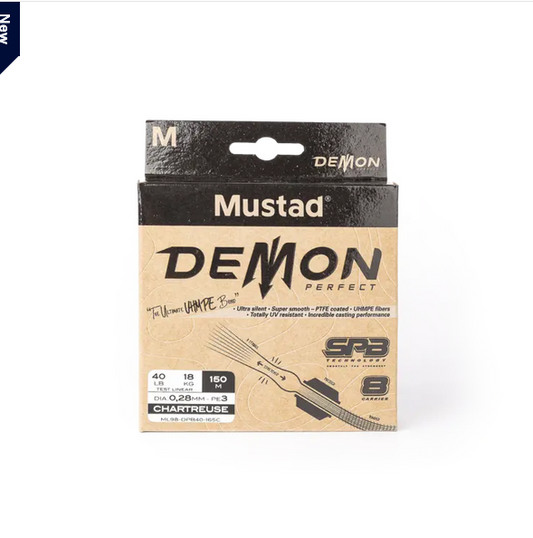 TRECCIATO MUSTAD Demon Perfect Braid - Chartreuse 150 MT